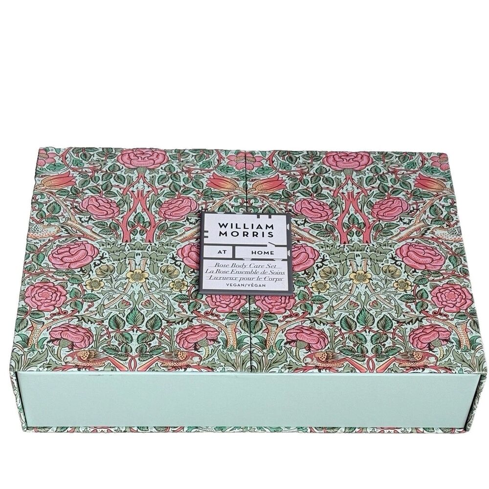 William Morris At Home Luxury Rose Bath and Body Care Set New Box Gift for Her